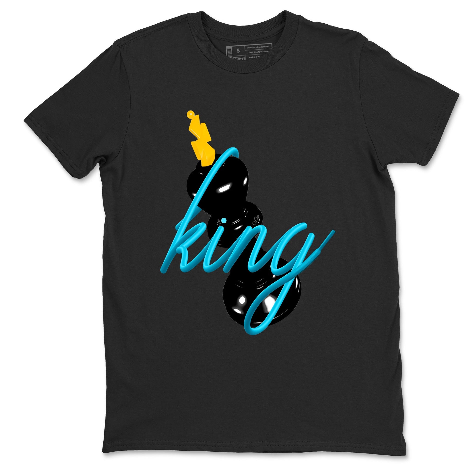 Sneaker match tees – Sneaker Tees To Match Air Jordan 11 Gamma Shoes – 3D King Tee Black 2