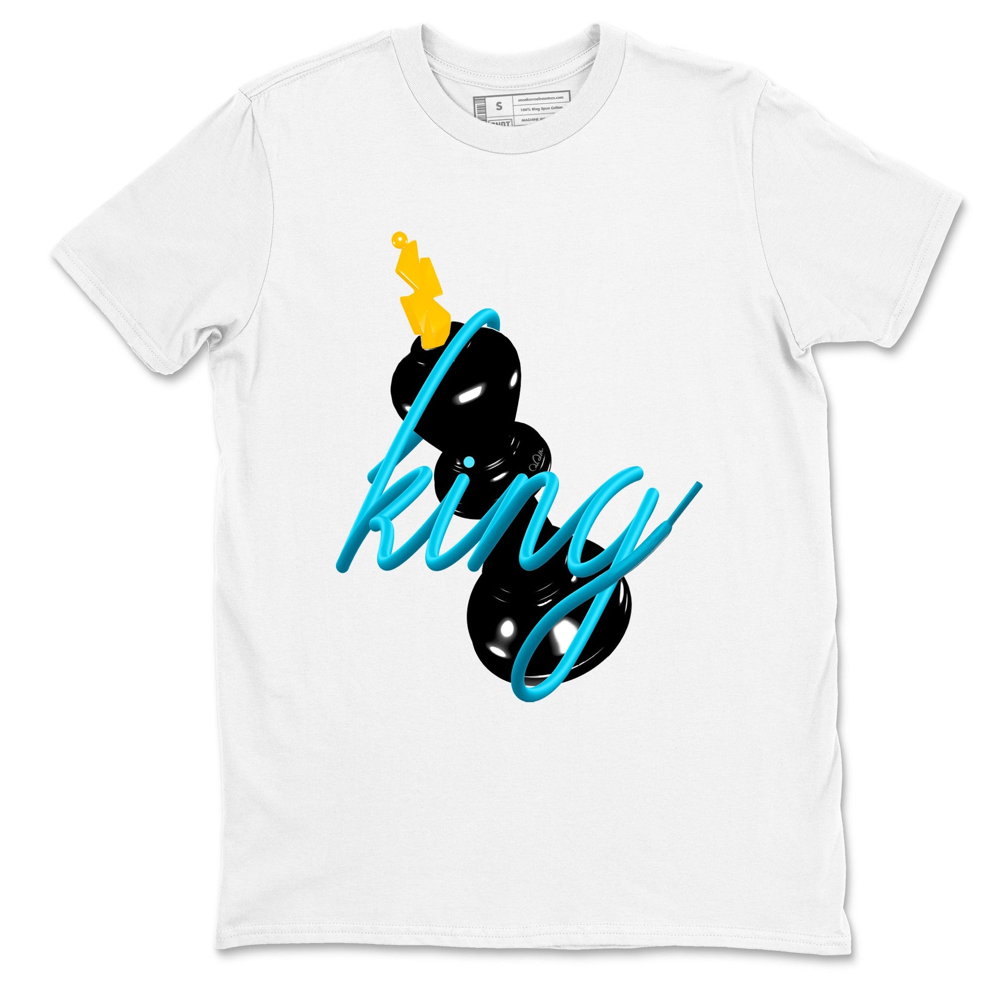 Sneaker match tees – Sneaker Tees To Match Air Jordan 11 Gamma Shoes – 3D King Tee White 2