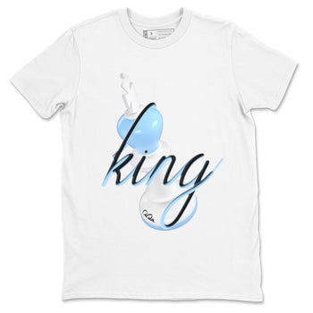 11s Retro Legend Blue shirts to match jordans 3D King sneaker match tees Air Jordan 11 Legend Blue best t shirts to wear with jordans SNRT Sneaker Tees unisex cotton White 2 shirts