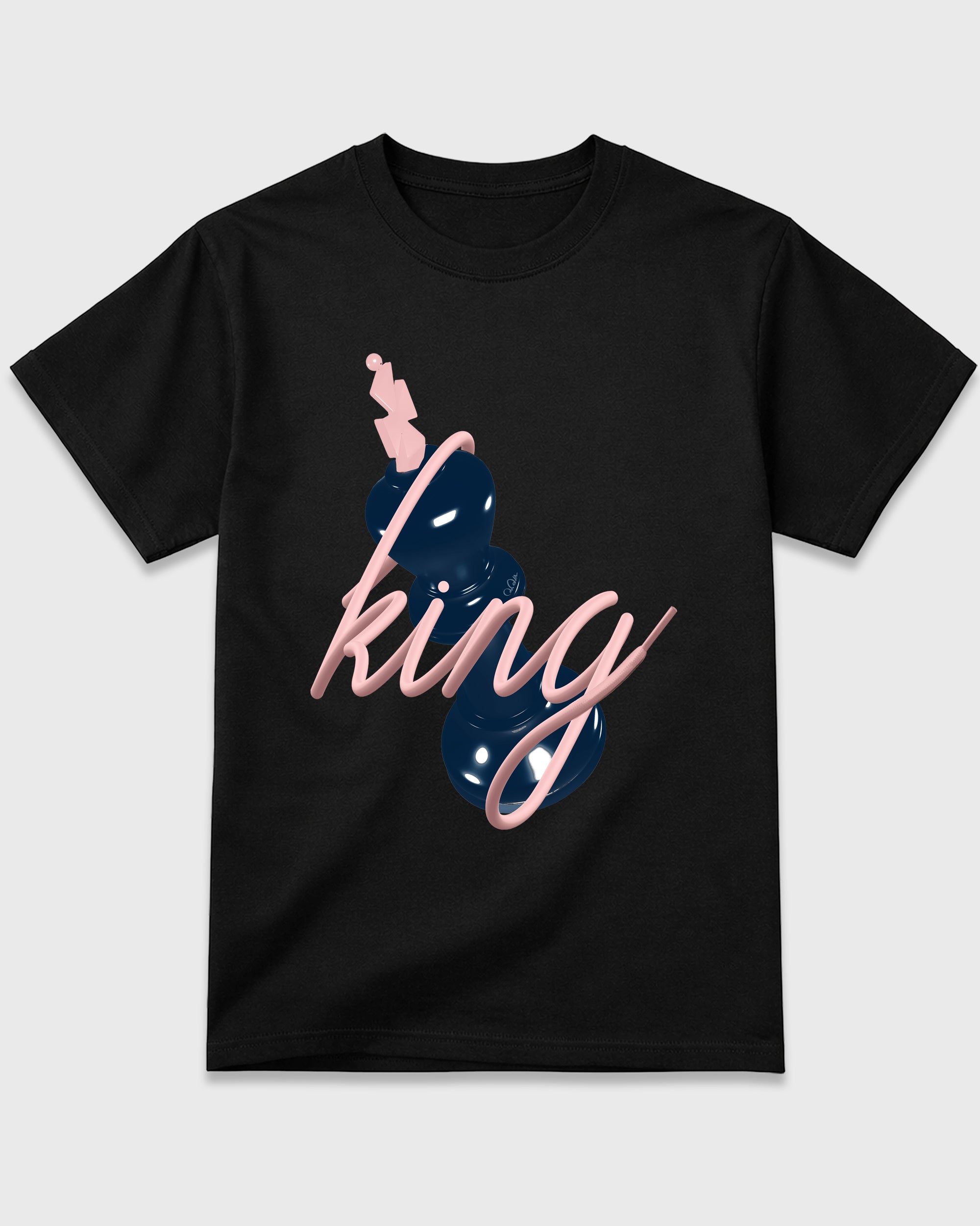 3D King Graphic T-Shirt featuring original streetwear artwork designed to match the Air Jordan 11 Made For Locals. Black 2 Graphic T-Shirt.