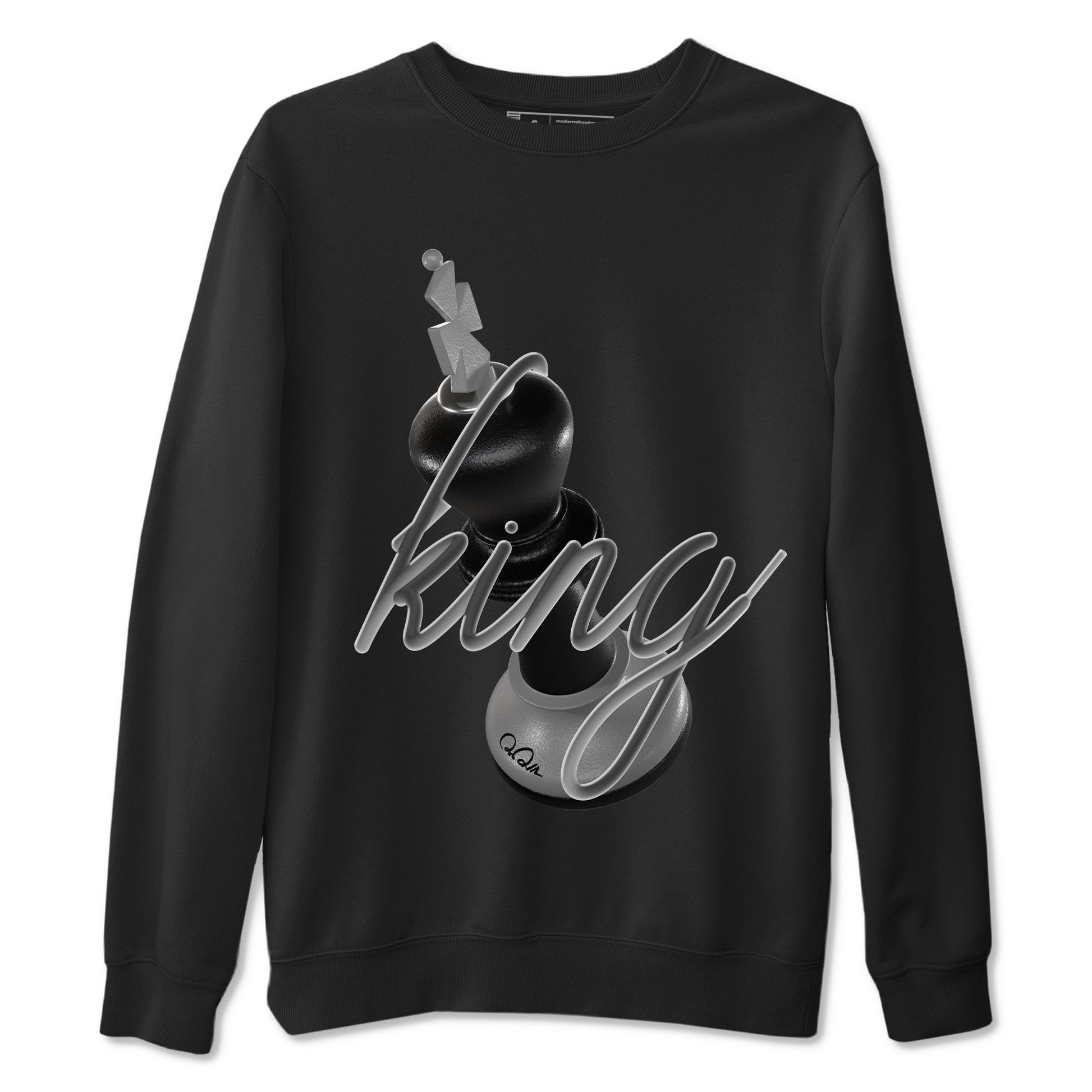 12s Black Wolf Grey shirts to match jordans 3D King sneaker match tees Air Jordan 12 Barons match shoes to clothes SNRT Sneaker Tees unisex cotton Black 2 shirts
