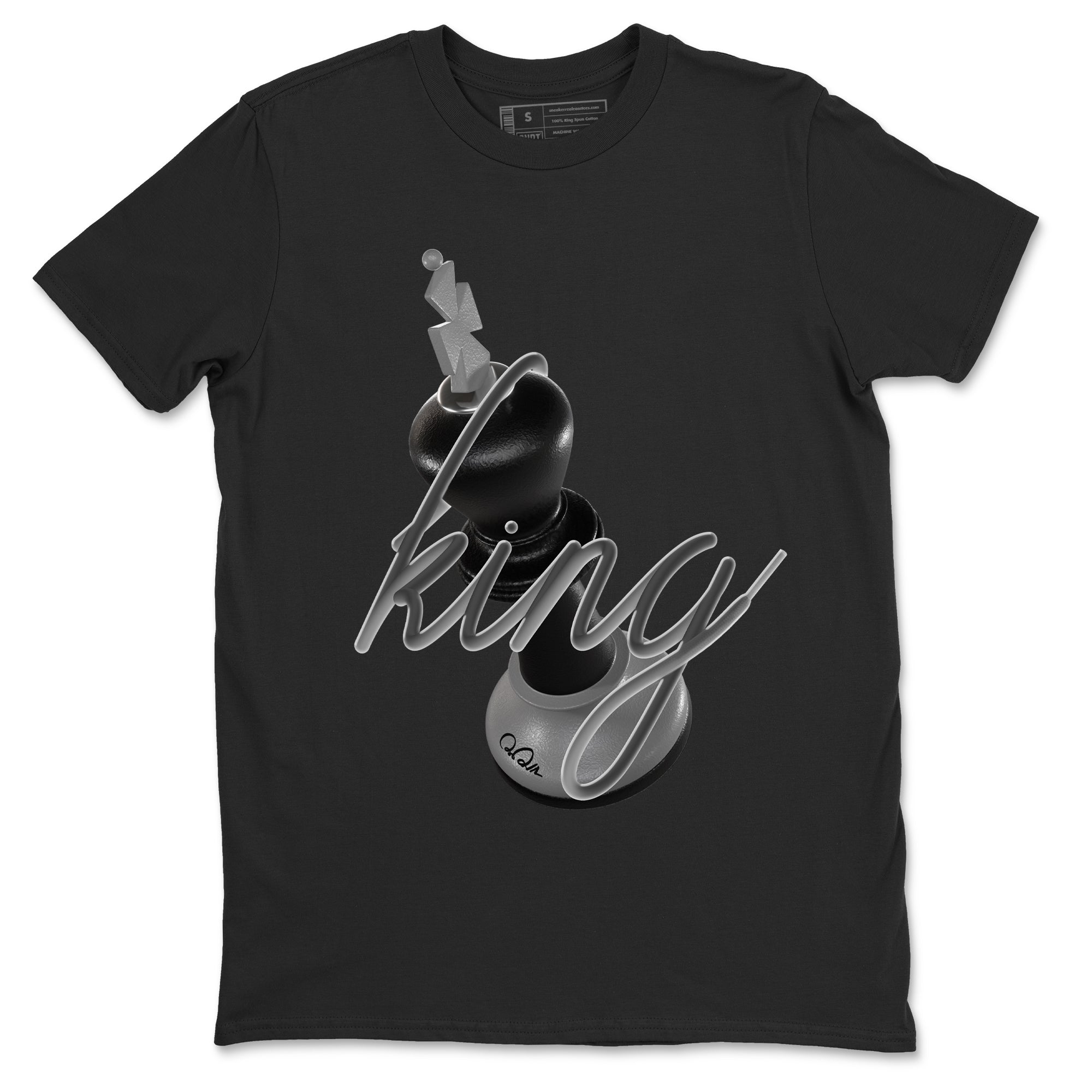 12s Black Wolf Grey shirts to match jordans 3D King sneaker match tees Air Jordan 12 Barons match shoes to clothes SNRT Sneaker Tees unisex cotton Black 2 shirts