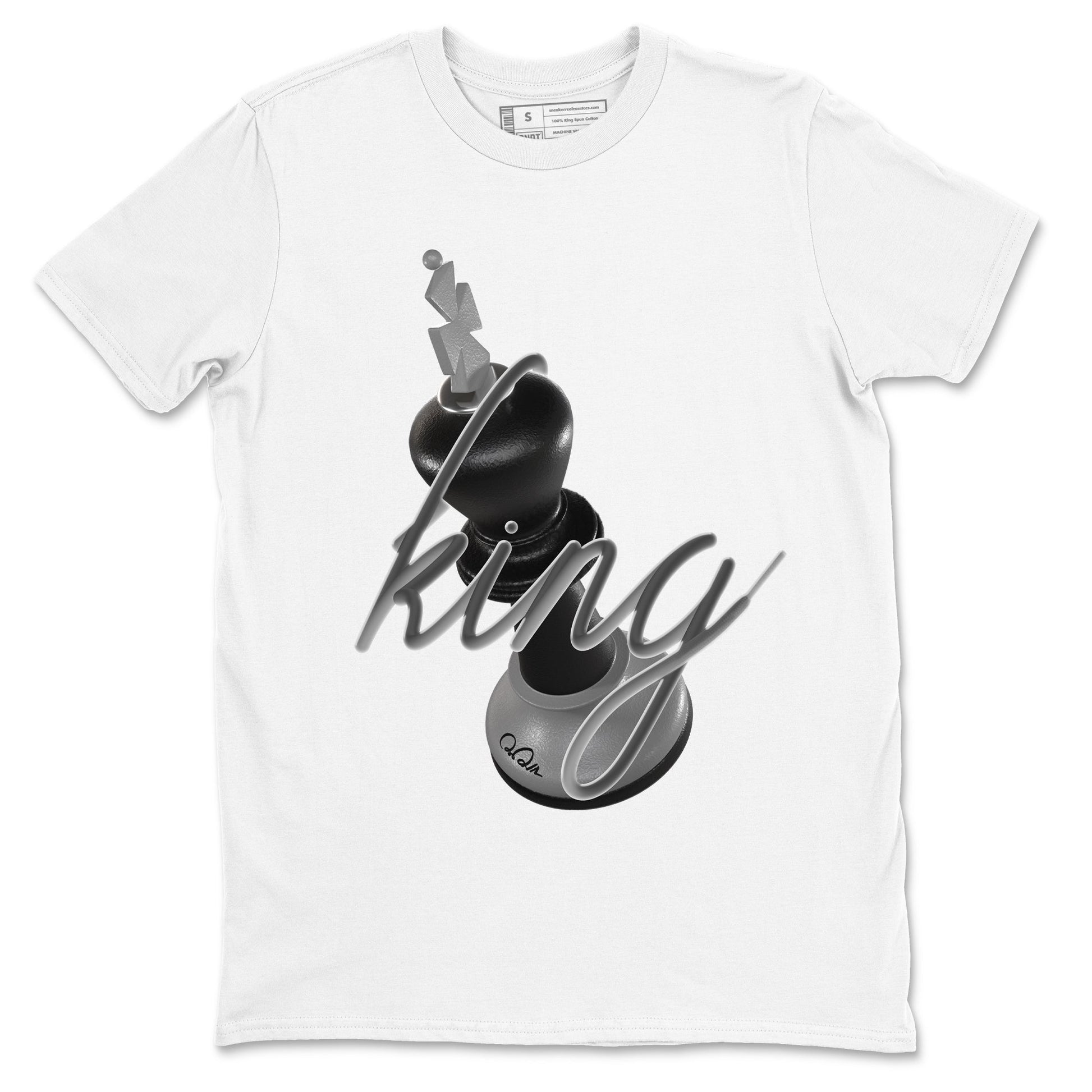 12s Black Wolf Grey shirts to match jordans 3D King sneaker match tees Air Jordan 12 Barons match shoes to clothes SNRT Sneaker Tees unisex cotton White 2 shirts