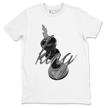 12s Black Wolf Grey shirts to match jordans 3D King sneaker match tees Air Jordan 12 Barons match shoes to clothes SNRT Sneaker Tees unisex cotton White 2 shirts