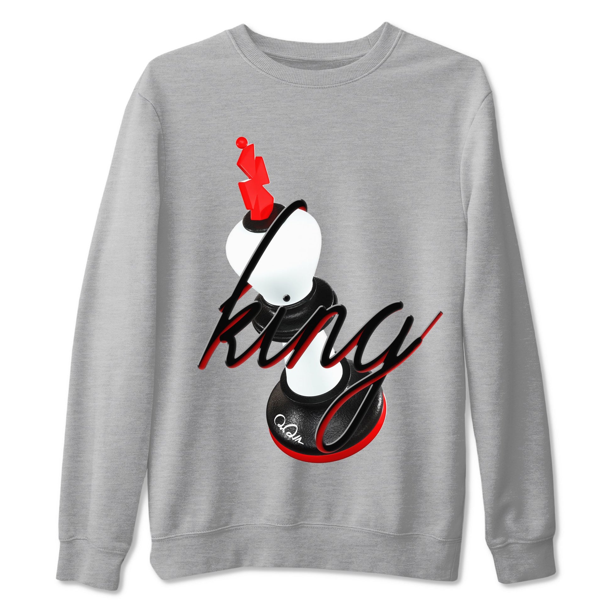 12s Taxi Flip shirts to match jordans 3D King sneaker match tees Air Jordan 12 Taxi Flip SNRT Sneaker Tees streetwear brand Heather Grey 2 unisex cotton tee
