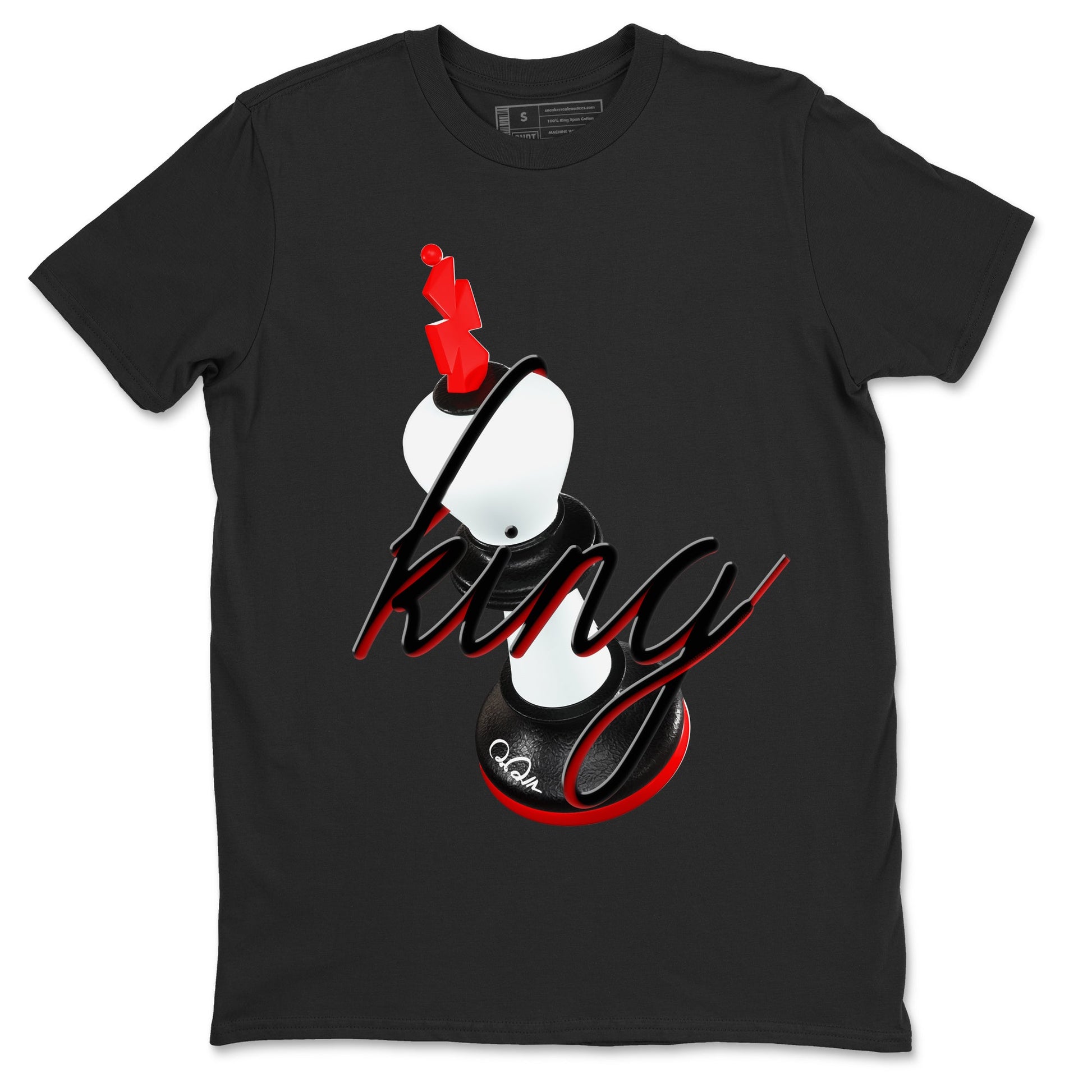 12s Taxi Flip shirts to match jordans 3D King sneaker match tees Air Jordan 12 Taxi Flip SNRT Sneaker Tees streetwear brand Black 2 unisex cotton tee