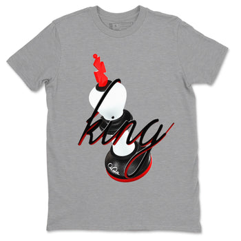 12s Taxi Flip shirts to match jordans 3D King sneaker match tees Air Jordan 12 Taxi Flip SNRT Sneaker Tees streetwear brand Heather Grey 2 unisex cotton tee