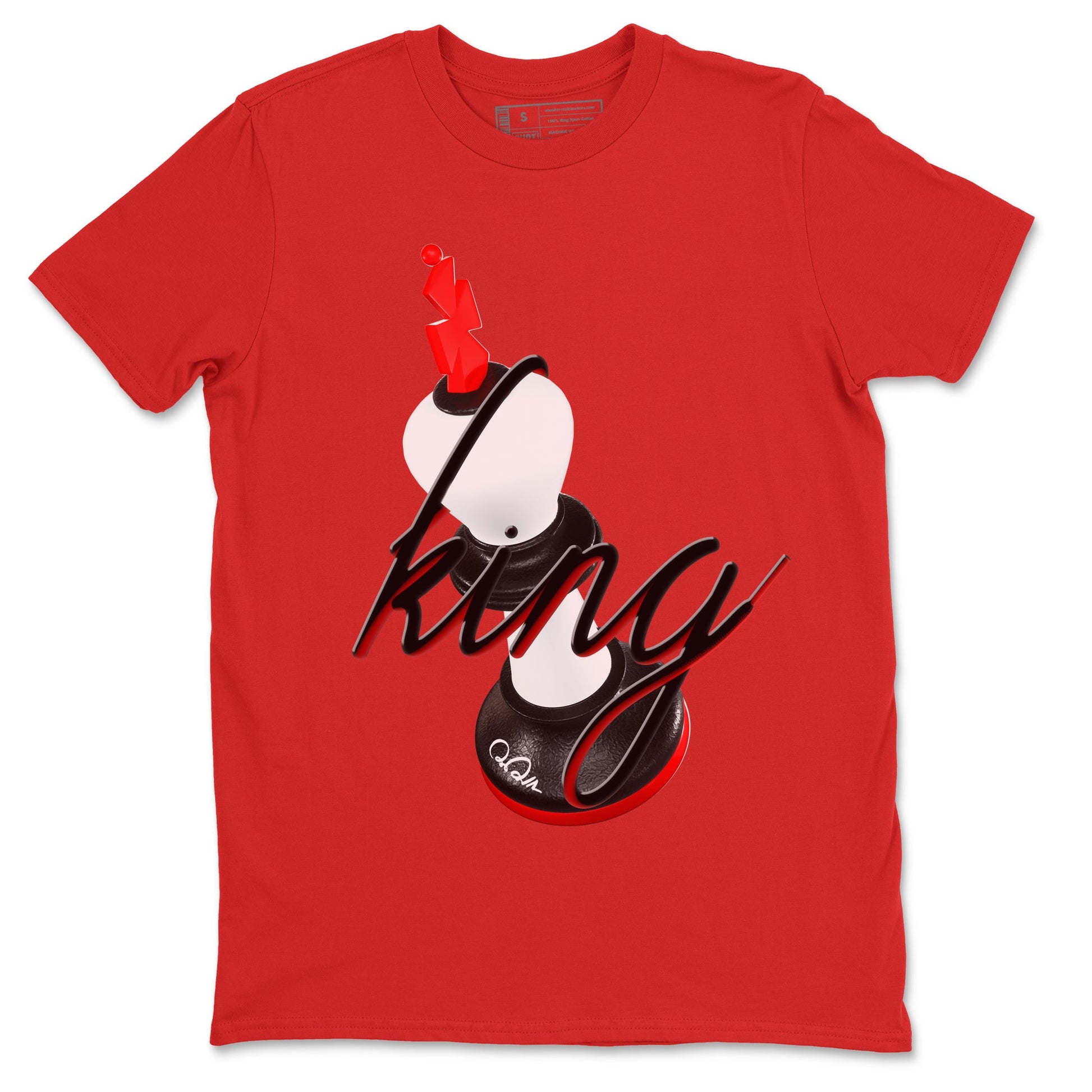 12s Taxi Flip shirts to match jordans 3D King sneaker match tees Air Jordan 12 Taxi Flip SNRT Sneaker Tees streetwear brand Red 2 unisex cotton tee