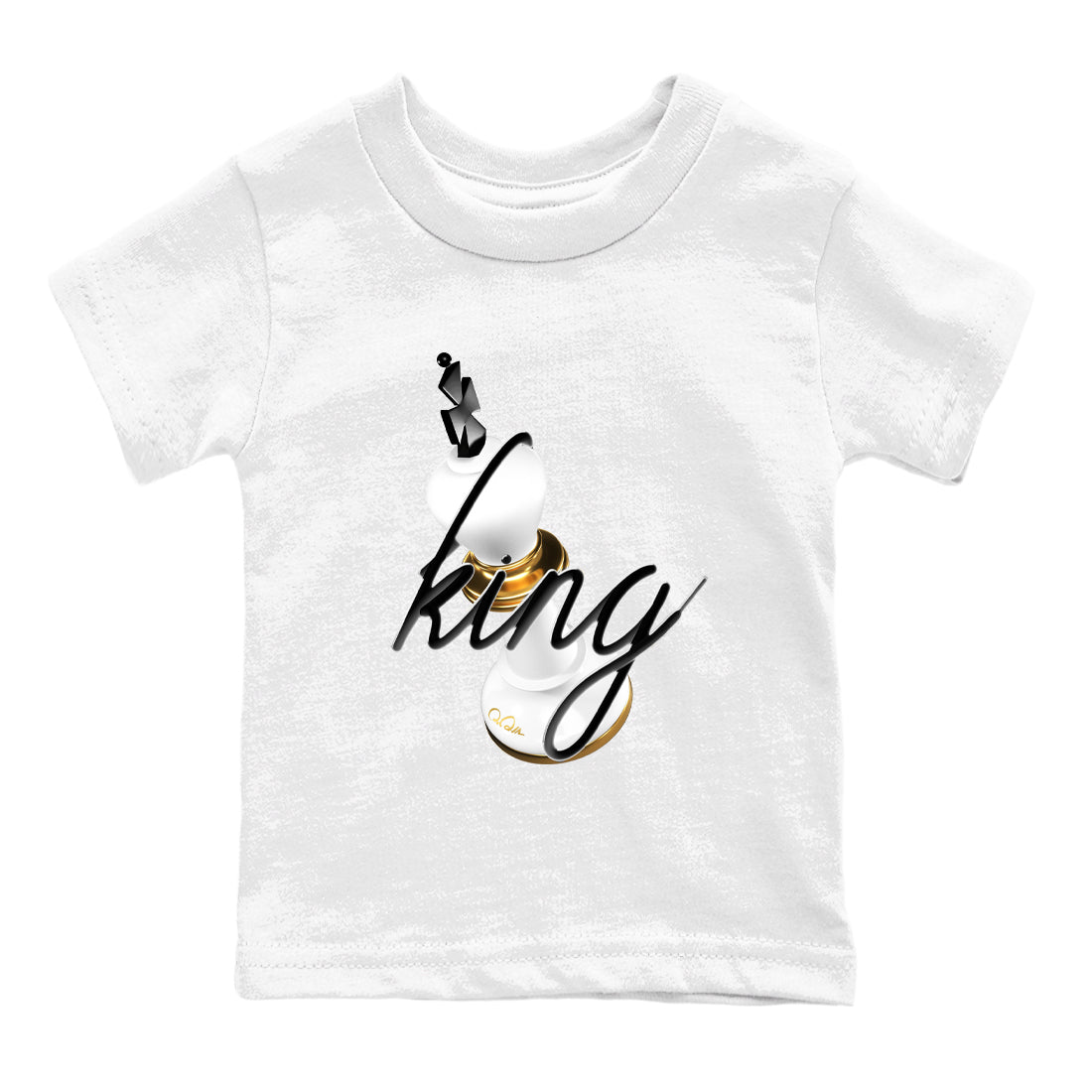 12s Taxi Sneaker match tees – Sneaker Tees To Match Air Jordan 12 Taxi Shoes – 3D King Kids T-Shirt White 2