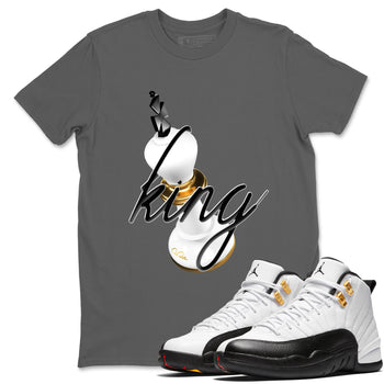 12s Taxi Sneaker match tees – Sneaker Tees To Match Air Jordan 12 Taxi Shoes – 3D King Tee Cool Grey 1
