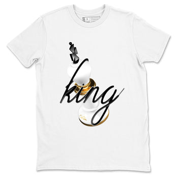 12s Taxi Sneaker match tees – Sneaker Tees To Match Air Jordan 12 Taxi Shoes – 3D King Tee White 2