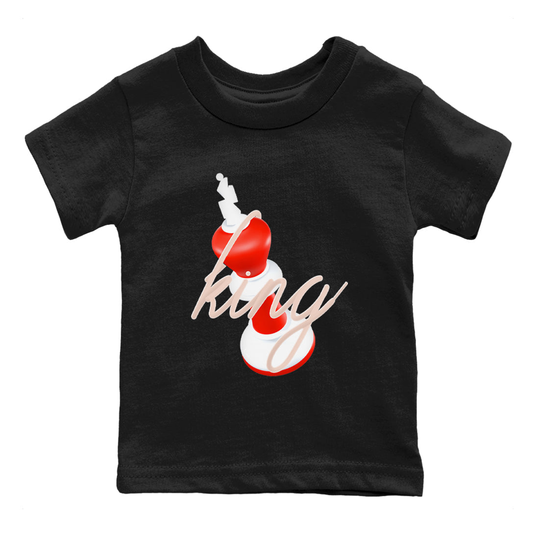13s Dune Red shirts to match jordans 3D King sneaker match tees Air Jordan 13 Dune Red SNRT Sneaker Tees streetwear brand Baby and Youth Black 2 cotton tee