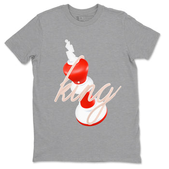 13s Dune Red shirts to match jordans 3D King sneaker match tees Air Jordan 13 Dune Red SNRT Sneaker Tees streetwear brand Heather Grey 2 unisex cotton tee