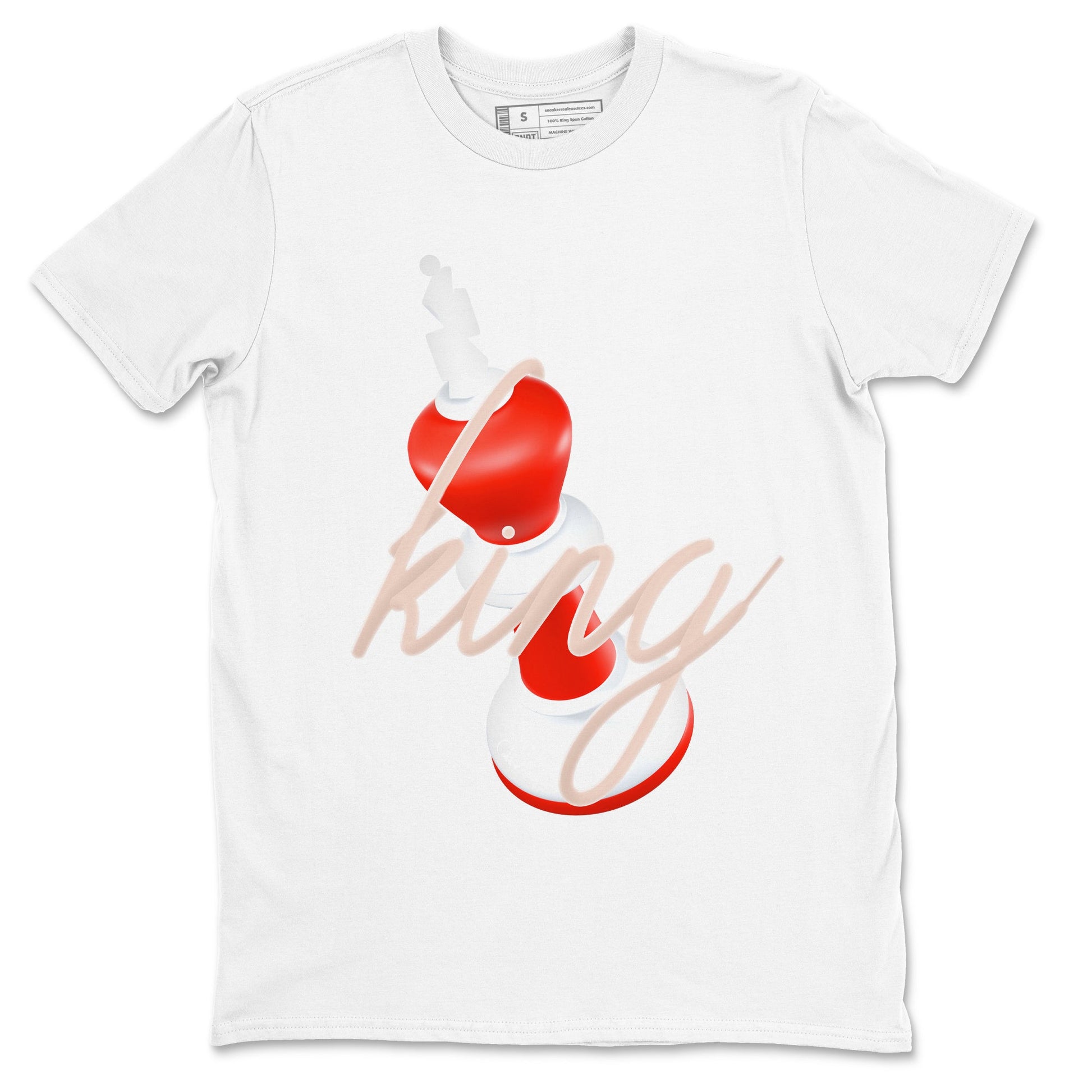 13s Dune Red shirts to match jordans 3D King sneaker match tees Air Jordan 13 Dune Red SNRT Sneaker Tees streetwear brand White 2 unisex cotton tee