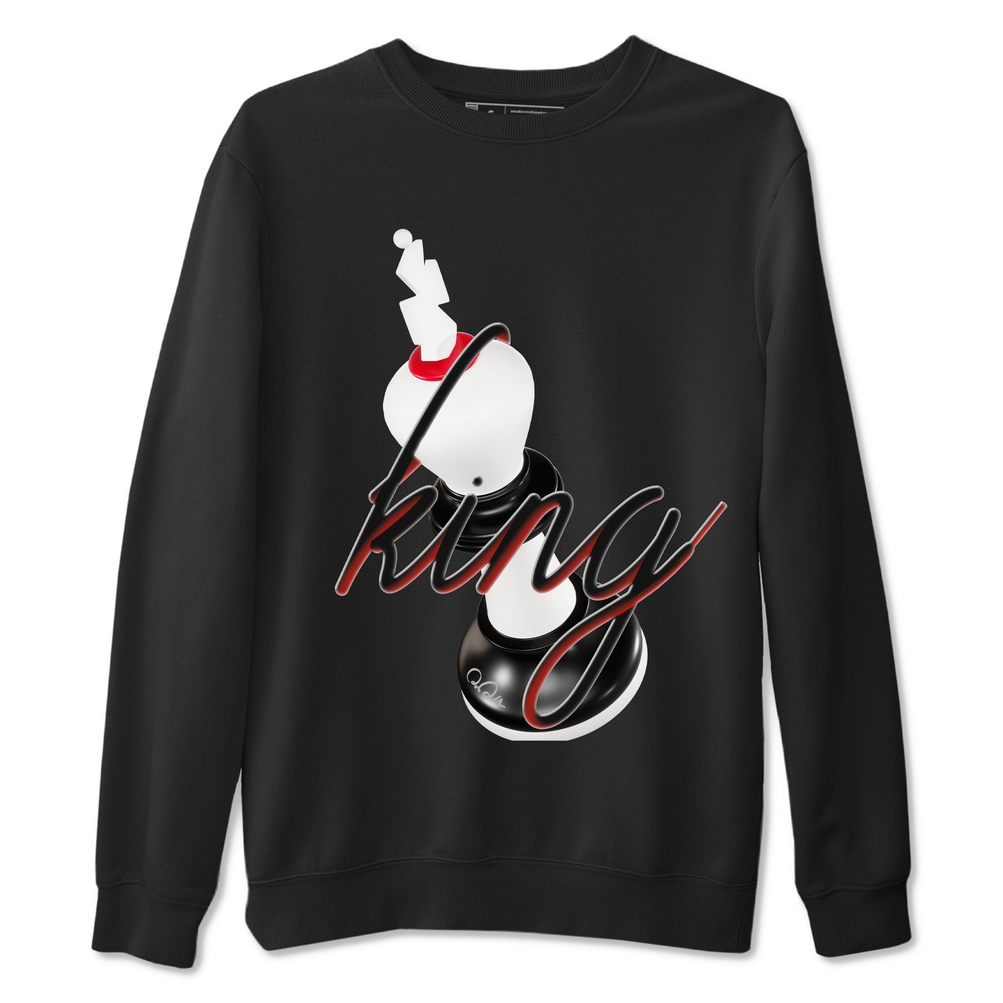 14s Black Toe shirts to match jordans 3D King graphic tees Air Jordan 14 Black Toe t shirts to match sneakers SNRT Sneaker Tees unisex cotton Black 2 shirts