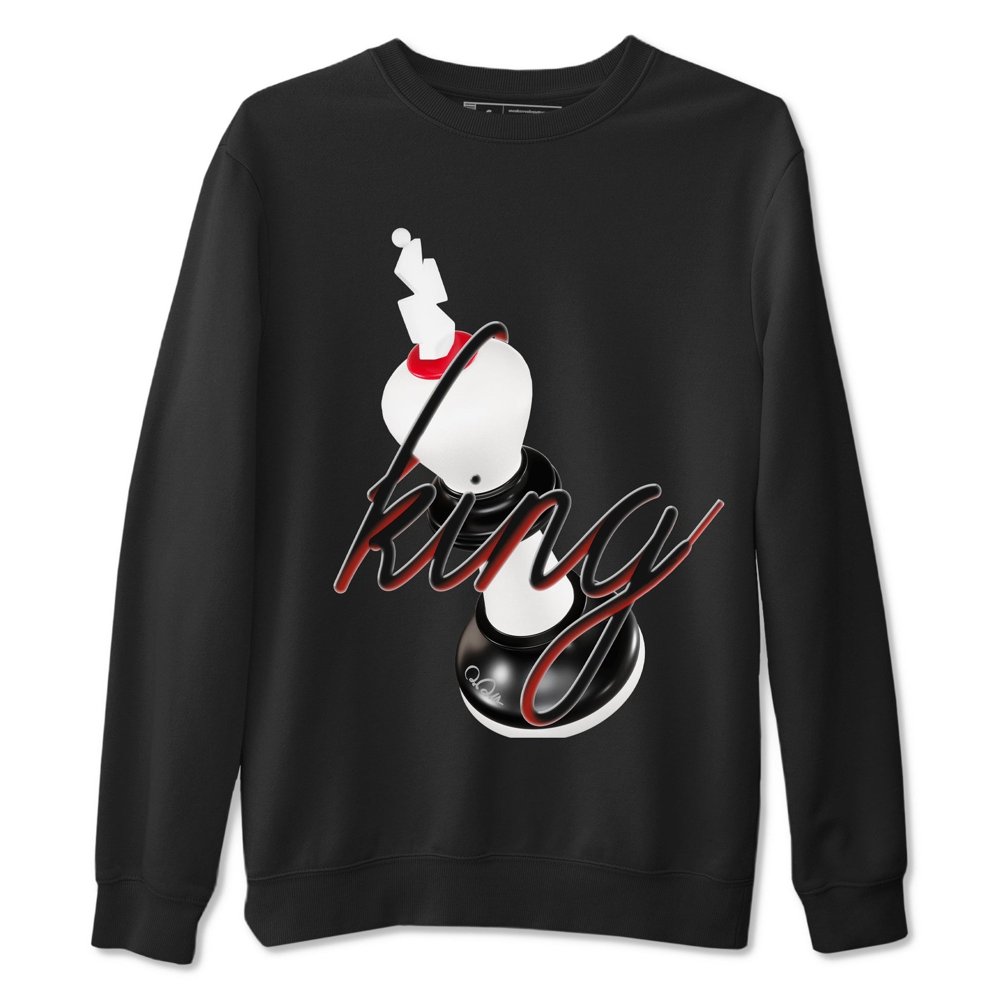 14s Black Toe shirts to match jordans 3D King graphic tees Air Jordan 14 Black Toe t shirts to match sneakers SNRT Sneaker Tees unisex cotton Black 2 shirts