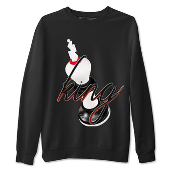 14s Black Toe shirts to match jordans 3D King graphic tees Air Jordan 14 Black Toe t shirts to match sneakers SNRT Sneaker Tees unisex cotton Black 2 shirts