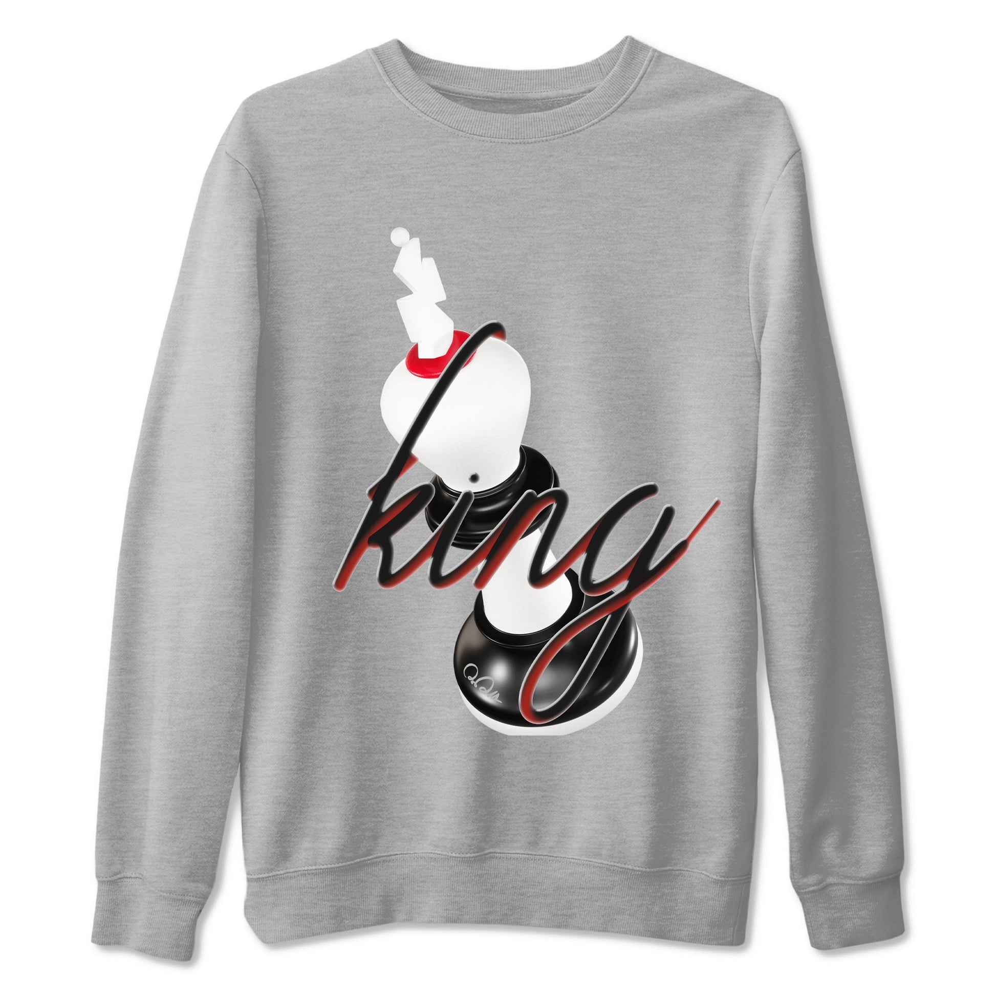 14s Black Toe shirts to match jordans 3D King graphic tees Air Jordan 14 Black Toe t shirts to match sneakers SNRT Sneaker Tees unisex cotton Heather Grey 2 shirts