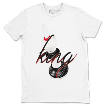 14s Black Toe shirts to match jordans 3D King graphic tees Air Jordan 14 Black Toe t shirts to match sneakers SNRT Sneaker Tees unisex cotton White 2 shirts