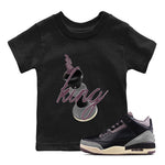 3s A Ma Maniere x Black shirts to match jordans 3D King sneaker match tees A Ma Maniere x Air Jordan 3 _hile You Were Sleeping_neaker Release Tees Youth Baby Black 1 crew neck shirts