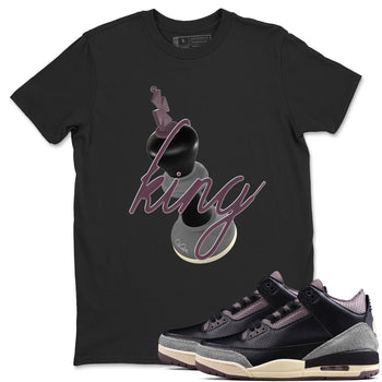 3s A Ma Maniere x Black shirts to match jordans 3D King sneaker match tees A Ma Maniere x Air Jordan 3 _hile You Were Sleeping_neaker Release Tees unisex cotton Black 1 crew neck shirts