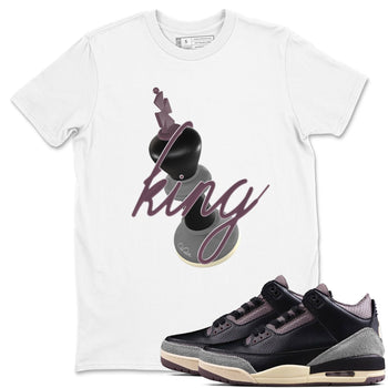 3s A Ma Maniere x Black shirts to match jordans 3D King sneaker match tees A Ma Maniere x Air Jordan 3 _hile You Were Sleeping_neaker Release Tees unisex cotton White 1 crew neck shirts