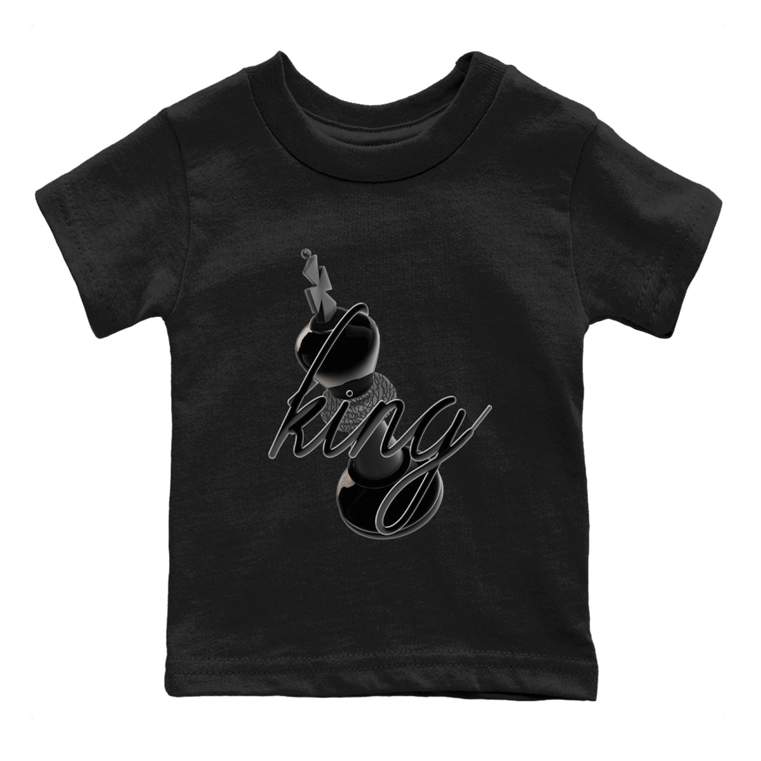Air Jordan 3 Black Cat shirts to match jordans 3D King sneaker tees 3s Retro Black Cat best t-shirts to wear with jordans SNRT Sneaker Tees Youth Baby Black 2 tee