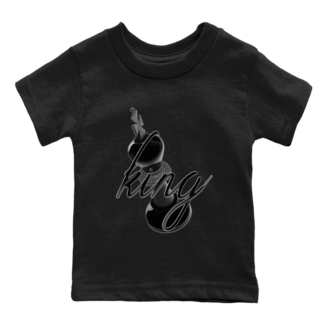 Air Jordan 3 Black Cat shirts to match jordans 3D King sneaker tees 3s Retro Black Cat best t-shirts to wear with jordans SNRT Sneaker Tees Youth Baby Black 2 tee