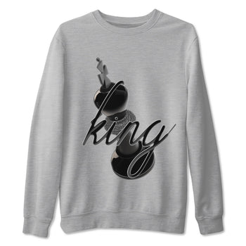 Air Jordan 3 Black Cat shirts to match jordans 3D King sneaker tees 3s Retro Black Cat best t-shirts to wear with jordans SNRT Sneaker Tees unisex cotton Heather Grey 2 shirts