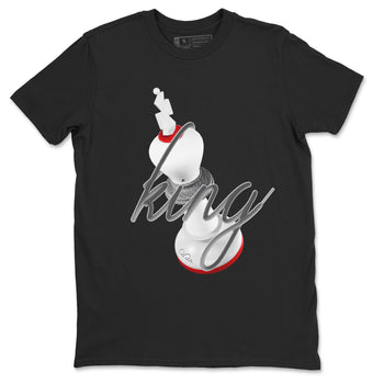 3s Cement Grey shirts to match jordans 3D King sneaker match tees Air Jordan 3 Cement Grey SNRT Sneaker Release Tees unisex cotton Black 2 crew neck shirts