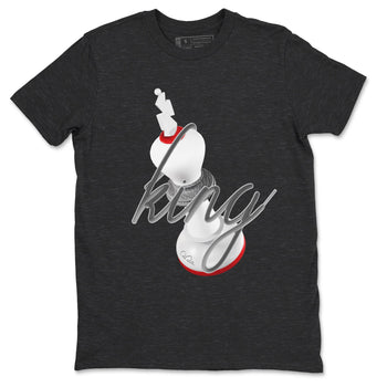 3s Cement Grey shirts to match jordans 3D King sneaker match tees Air Jordan 3 Cement Grey SNRT Sneaker Release Tees unisex cotton Charcoal Heather 2 crew neck shirts