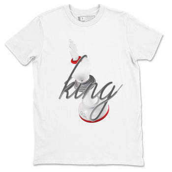 3s Cement Grey shirts to match jordans 3D King sneaker match tees Air Jordan 3 Cement Grey SNRT Sneaker Release Tees unisex cotton White 2 crew neck shirts