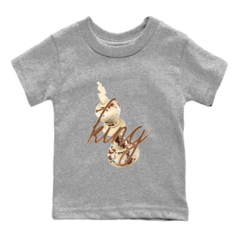 AJ3 Desert Camo shirts to match jordans 3D King sneaker match tees Air Jordan 3 Desert Camo SNRT Sneaker Tees streetwear brand Baby and Youth Heather Grey 2 cotton tee