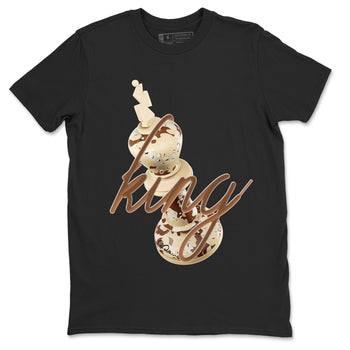 AJ3 Desert Camo shirts to match jordans 3D King sneaker match tees Air Jordan 3 Desert Camo SNRT Sneaker Tees streetwear brand Black 2 unisex cotton tee