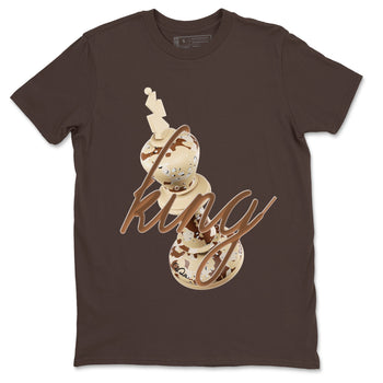 AJ3 Desert Camo shirts to match jordans 3D King sneaker match tees Air Jordan 3 Desert Camo SNRT Sneaker Tees streetwear brand Dark Chocolate 2 unisex cotton tee