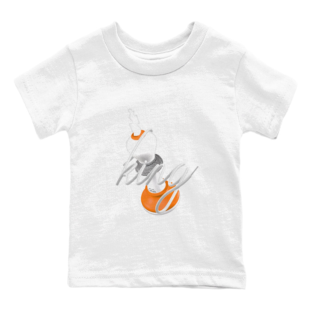 3s Georgia Peach shirt to match jordans 3D King sneaker tees Air Jordan 3 Georgia Peach SNRT sneaker release tees baby toddler White 2 cotton Shirt