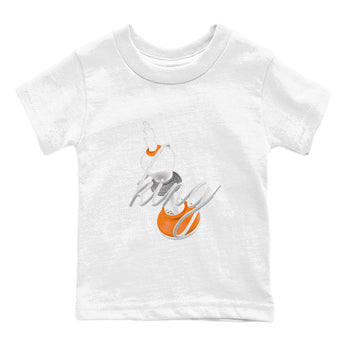 3s Georgia Peach shirt to match jordans 3D King sneaker tees Air Jordan 3 Georgia Peach SNRT sneaker release tees baby toddler White 2 cotton Shirt