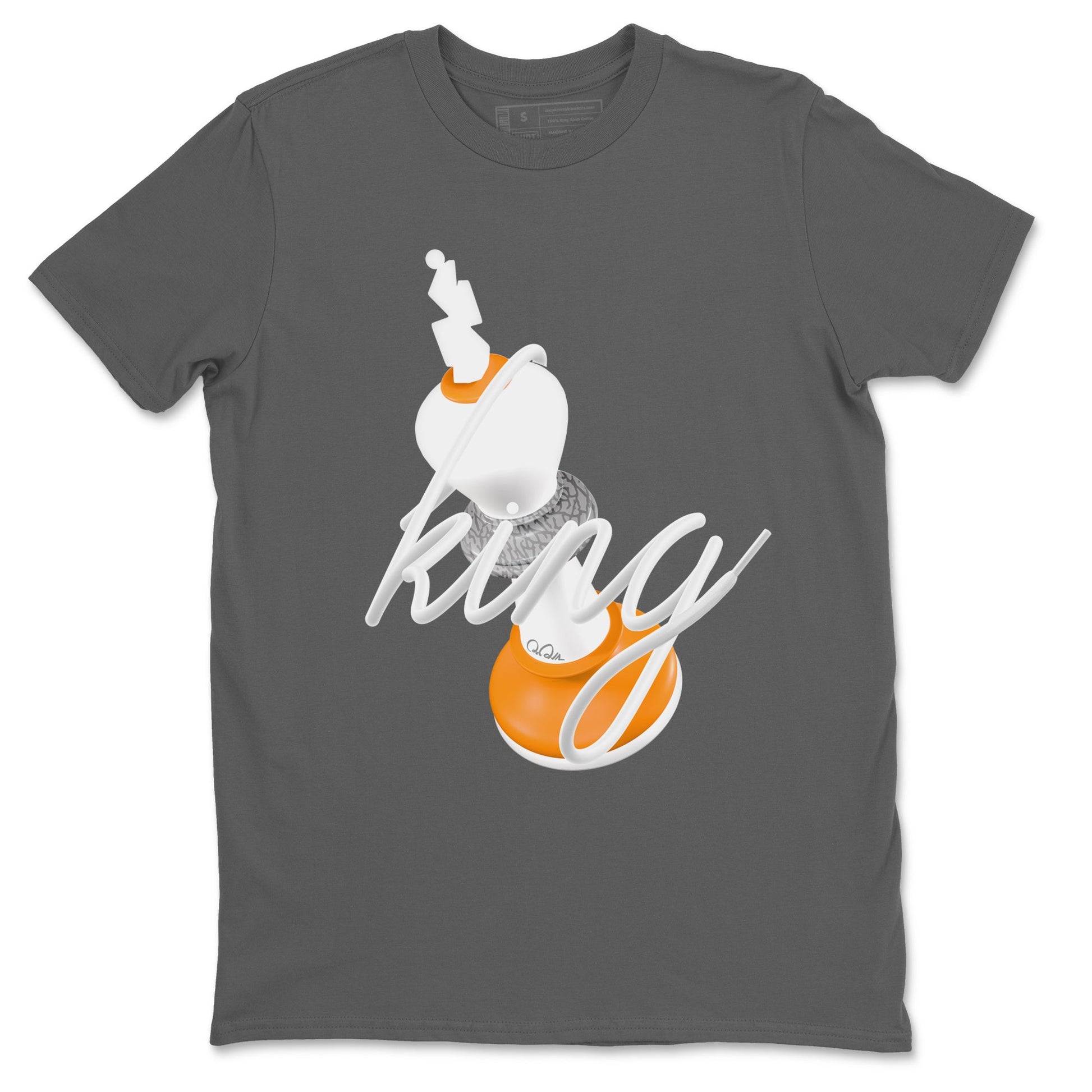 3s Georgia Peach shirt to match jordans 3D King sneaker tees Air Jordan 3 Georgia Peach SNRT Sneaker Release Tees unisex cotton Cool Grey 2 crew neck shirt