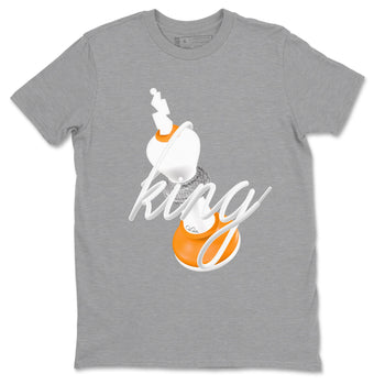 3s Georgia Peach shirt to match jordans 3D King sneaker tees Air Jordan 3 Georgia Peach SNRT Sneaker Release Tees unisex cotton Heather Grey 2 crew neck shirt
