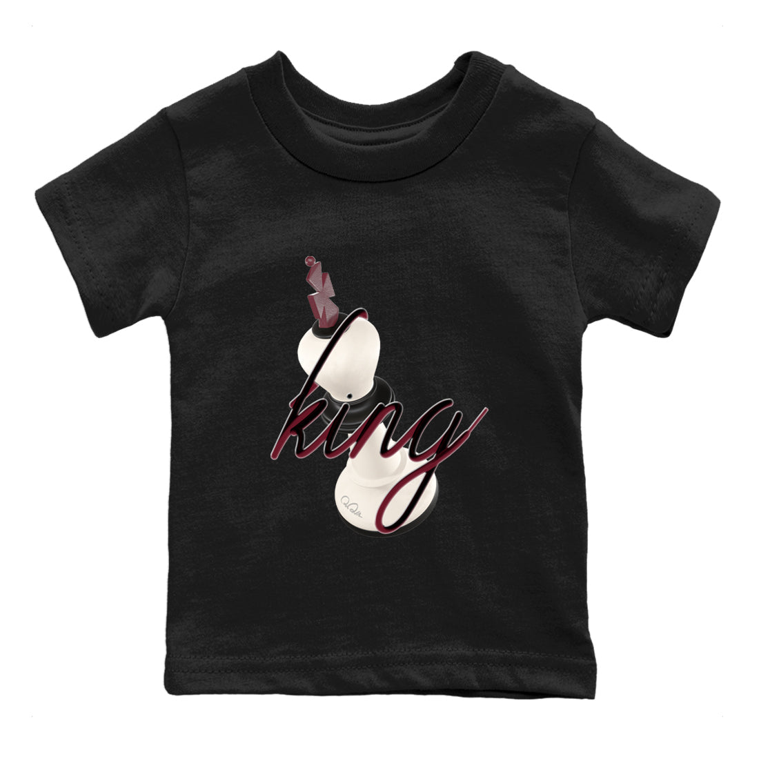4s A Ma Maniere x Fossil Stone shirts to match jordans 3D King sneaker match tees Air Jordan 4 A Ma Maniere x Fossil Stone match shoes to clothes SNRT Sneaker Tees Youth Baby Black 2 tee