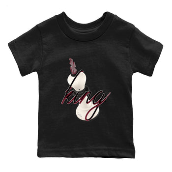 4s A Ma Maniere x Fossil Stone shirts to match jordans 3D King sneaker match tees Air Jordan 4 A Ma Maniere x Fossil Stone match shoes to clothes SNRT Sneaker Tees Youth Baby Black 2 tee