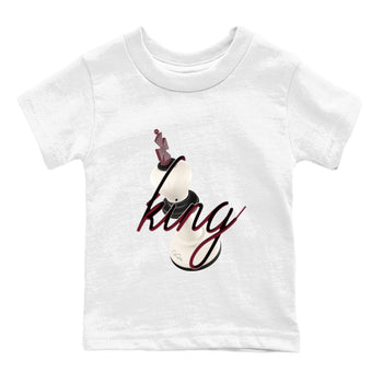 4s A Ma Maniere x Fossil Stone shirts to match jordans 3D King sneaker match tees Air Jordan 4 A Ma Maniere x Fossil Stone match shoes to clothes SNRT Sneaker Tees Youth Baby White 2 tee