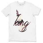 4s A Ma Maniere x Fossil Stone shirts to match jordans 3D King sneaker match tees Air Jordan 4 A Ma Maniere x Fossil Stone match shoes to clothes SNRT Sneaker Tees unisex cotton White 2 shirts