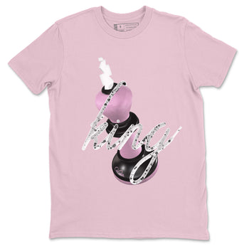 4s Retro Orchid shirts to match jordans 3D King sneaker match tees Air Jordan 4 WMNS Orchid match shoes to clothes SNRT Sneaker Tees unisex cotton Pink 2 shirts