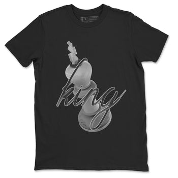 4s Wet Cement shirts to match jordans 3D King sneaker match tees Air Jordan 4 SE Wet Cement SNRT Sneaker Release Tees unisex cotton Black 2 crew neck shirts