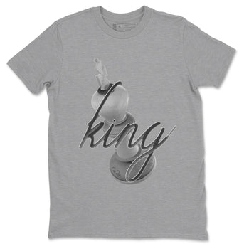 4s Wet Cement shirts to match jordans 3D King sneaker match tees Air Jordan 4 SE Wet Cement SNRT Sneaker Release Tees unisex cotton Heather Grey 2 crew neck shirts