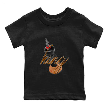 5s Archaeo Brown shirts to match jordans 3D King sneaker match tees Air Jordan 5 Archaeo Brown match shoes to clothes SNRT Sneaker Tees Youth Baby Black 2 tee