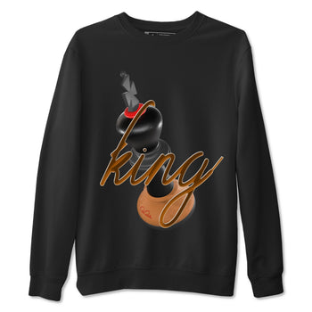 5s Archaeo Brown shirts to match jordans 3D King sneaker match tees Air Jordan 5 Archaeo Brown match shoes to clothes SNRT Sneaker Tees unisex cotton Black 2 shirts