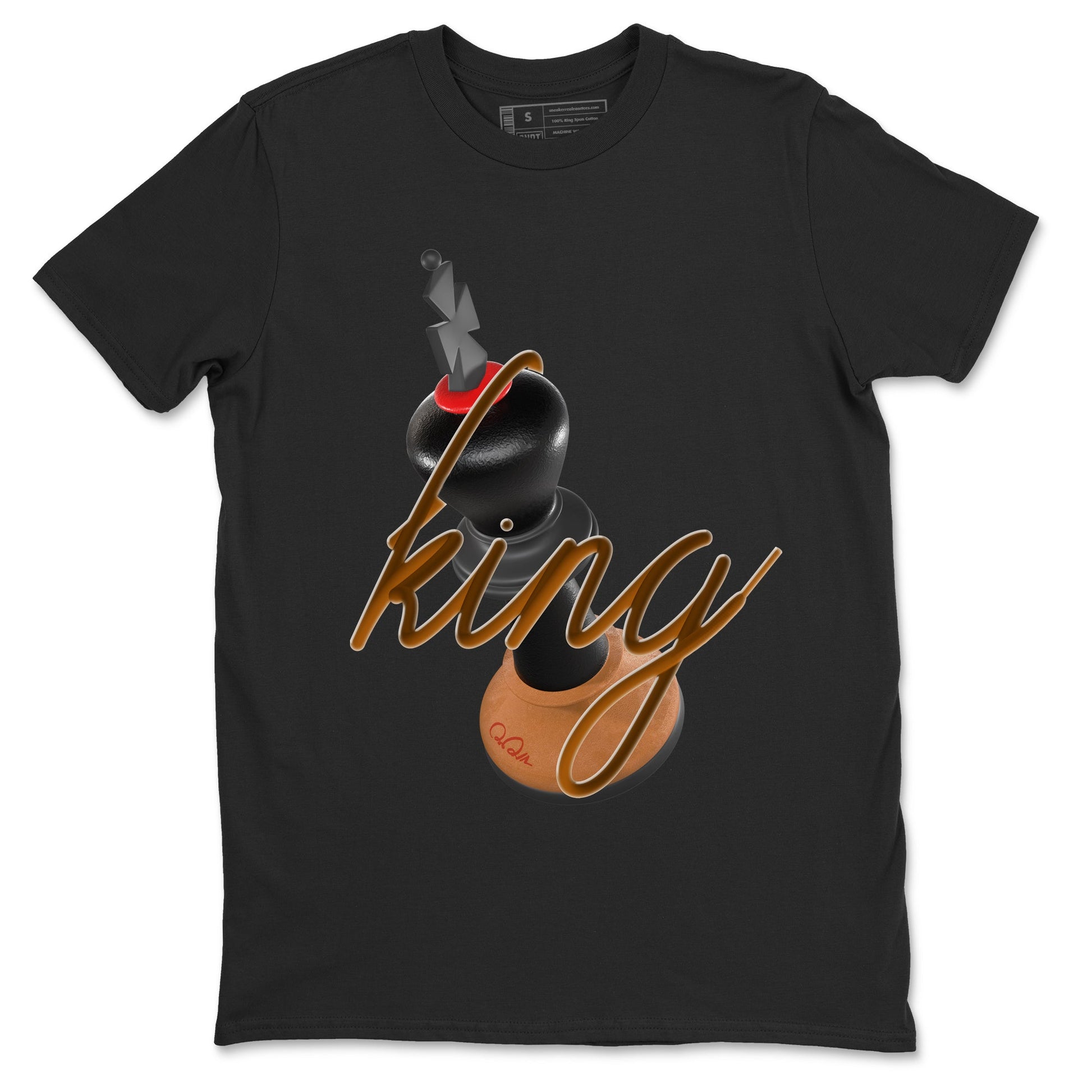 5s Archaeo Brown shirts to match jordans 3D King sneaker match tees Air Jordan 5 Archaeo Brown match shoes to clothes SNRT Sneaker Tees unisex cotton Black 2 shirts