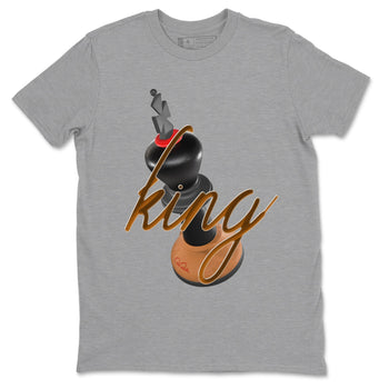 5s Archaeo Brown shirts to match jordans 3D King sneaker match tees Air Jordan 5 Archaeo Brown match shoes to clothes SNRT Sneaker Tees unisex cotton Heather Grey 2 shirts